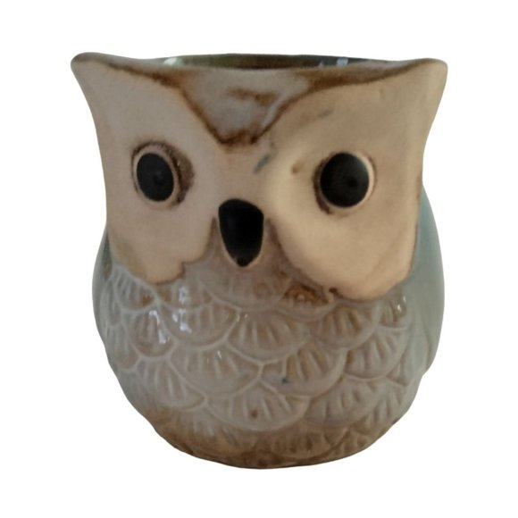 Ceramic Owls Flower Pot Planter Wildlife Forest Animal Figurine 3 inch - Picture 8 of 11